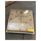 Vintage the Hartford insurance clock works  15 x