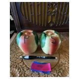 Hull blushing  Apple salt and pepper shakers