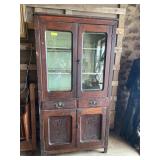 Late 1800s early 1900 wood cabinet/pie safeTwo