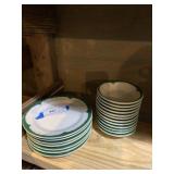 Vintage Shenango salad plates and dessert bowls