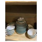 Vintage Shenango coffee cups and saucers 22 count