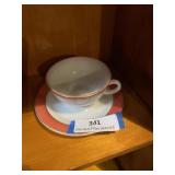 Pyrex cup and saucer
