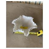 Hobnail small Crimped Compote  bowl