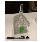 Cut crystal candy dish