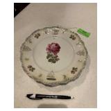 Handpainted German decorative plate