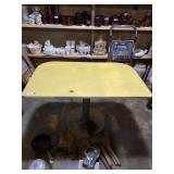 Formica table with pedestal base.  30 x 48 x 30.
