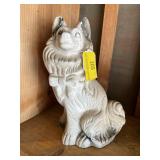 Chalkware  collie dog 11 inches tall