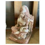 Comanche pottery chief bookend