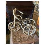 The 1970s bamboo/rattan plant holder 12 inches