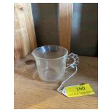 Imperial glass candle wick clear creamer