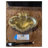 Vintage brass ashtray