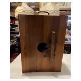 Unique Jamaican rumba wood box 20 x 14 1/2 x 6