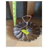 Vintage Gregorian solid copper serving dish