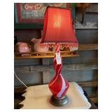 Very pretty red and white Murano glass? Lamp33