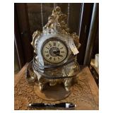 Vintage China gold clock. Lanshire  electric