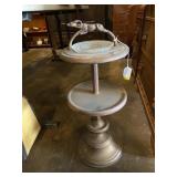 Art Deco standing ashtray with ram handle 27