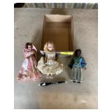 Collection of vintage small dolls