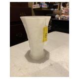 Anchor  hocking Vase milk  glass, grape pattern