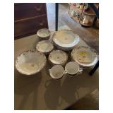 Edwin Knowles bone china. pink with rosesTotal