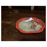 Metal Coca-Cola tray 7 1/2 x 6 1/4