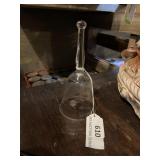 Crystal cut and etched bell