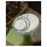 Vintage Shenango 8 dinner plates and two assorted