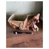 McCoy dog with cart  planter 1952