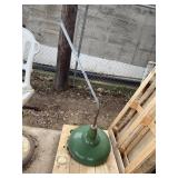 Vintage Outdoor industrial light 18 inches wide