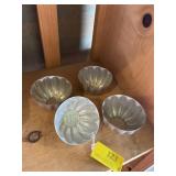 Aluminum 1970s Jell-O molds