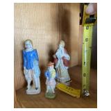 Vintage colonial family figurines  occupied Japan