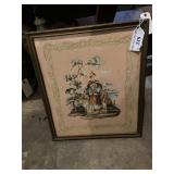 Asian art print 15 x 13