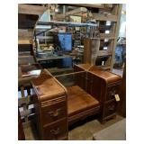 Would vanity with four doors and mirror 28 x 46 x