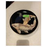 Fitz and Floyd Koi  pond gold in orange