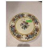 Decorative floral plate made in Japan