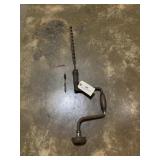 Antique hand drill  with bit