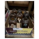 Levi Garrett snuff bottles eight count