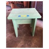 Mall green Bench/stepstool 15 x 14 x 11
