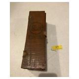 Vintage ï¿½old Ezra ï¿½ whiskey box with leather