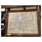 County Road map of Buffalo and centerville 26 x