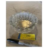 Indonesian glass ashtray, vintage