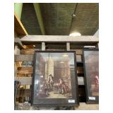 Framed print in wood frame  by FM Bennett,