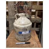 Mid century old Crow whiskey pottery jug