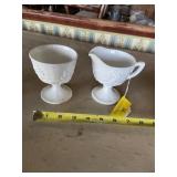 Indiana glass harvest grape pedestal sugar and