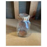 Half pint Bordens glass milk bottle with Bordens