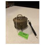 Small brass trinket box/incense