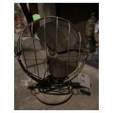 Surf industrial table  top fan.  mid century
