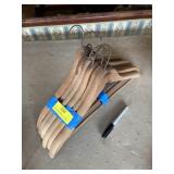 Vintage wooden hangers