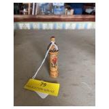 Bulgarian wooden perfume holder 3 1/2 inches tall