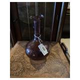 Amethyst vase  Blinco glass crackle finish 9