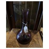 Amethyst tall vase 10 1/2 inches tall